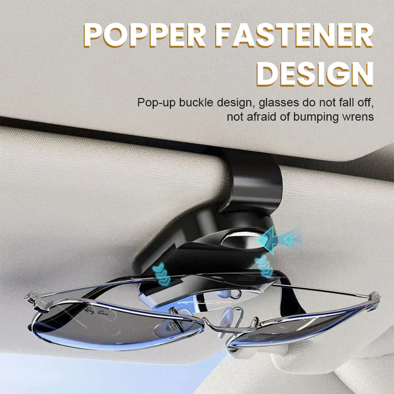 Lisslune | Multifunctional sunglasses holder for car's sun visor