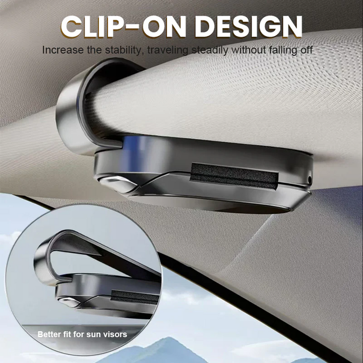 Lisslune | Multifunctional sunglasses holder for car's sun visor
