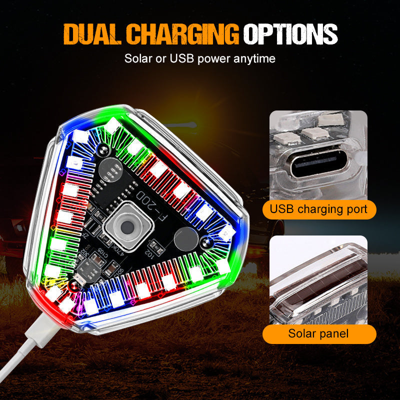 Lisslune | Super sharp solar flashing warning lights