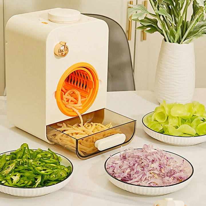 Lisslune | Multi-functional electric vegetable cutter and shredding machine for the kitchen
