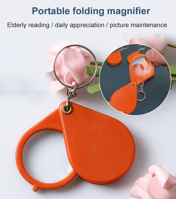 Lisslune | Mini collapsible magnifying glass keychain