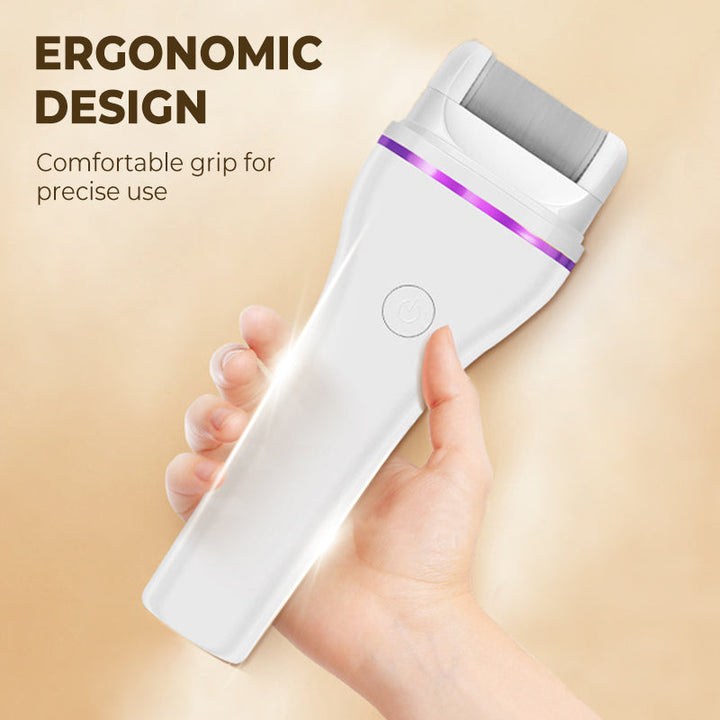 Lisslune | 2-step wireless electric callus remover with 2 interchangeable heads
