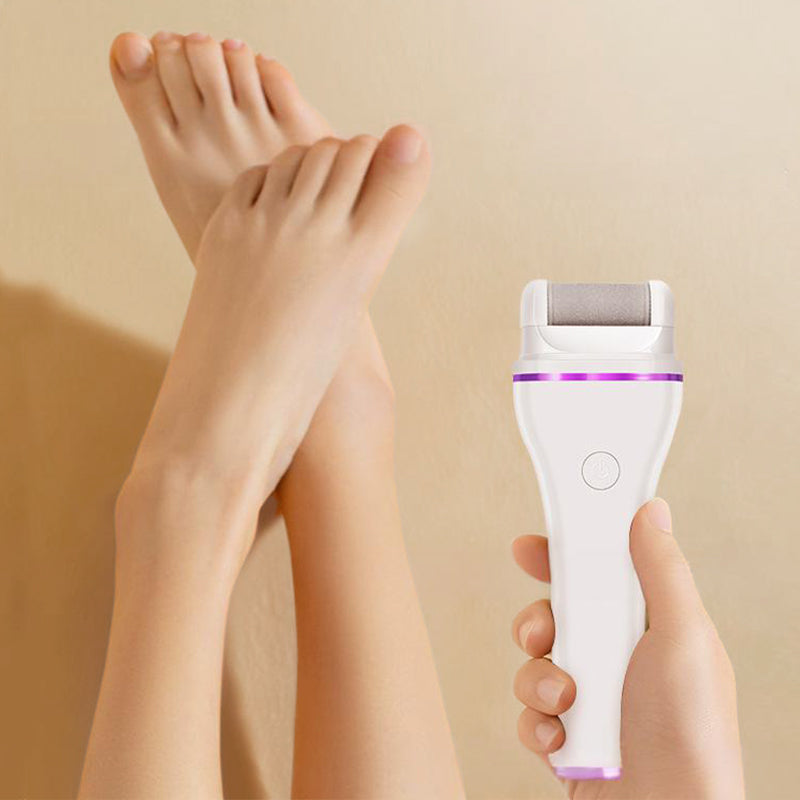 Lisslune | 2-step wireless electric callus remover with 2 interchangeable heads