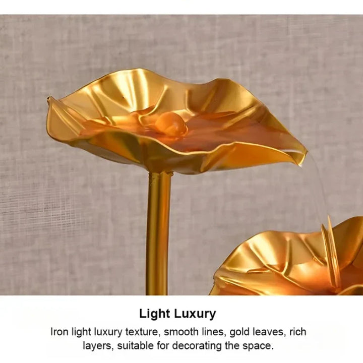Lisslune | Luxurious creative lotus fish bowl decoration