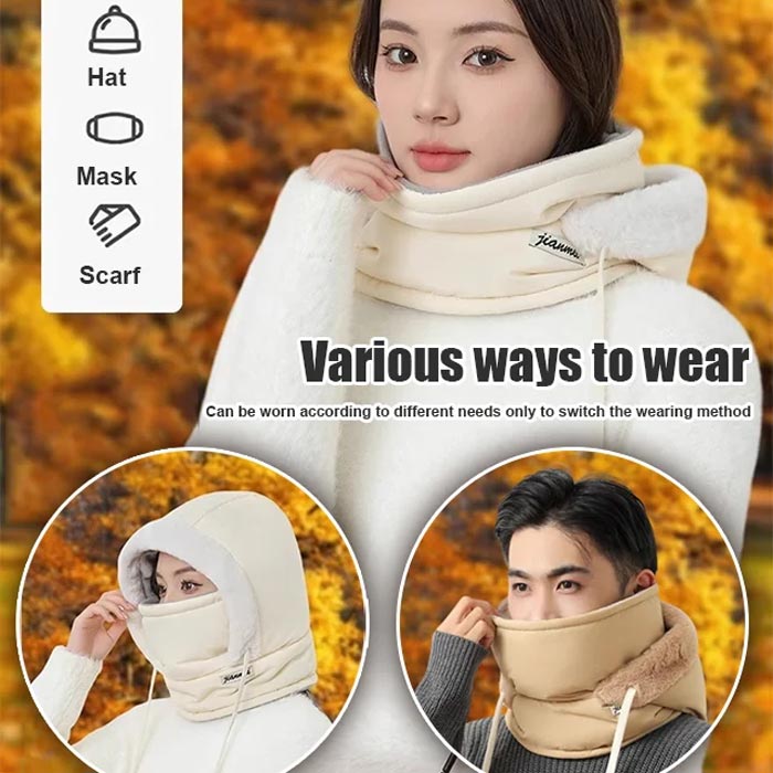 Lisslune | Ice King Thermal Hat – Lined Winter Hat with Face Protection