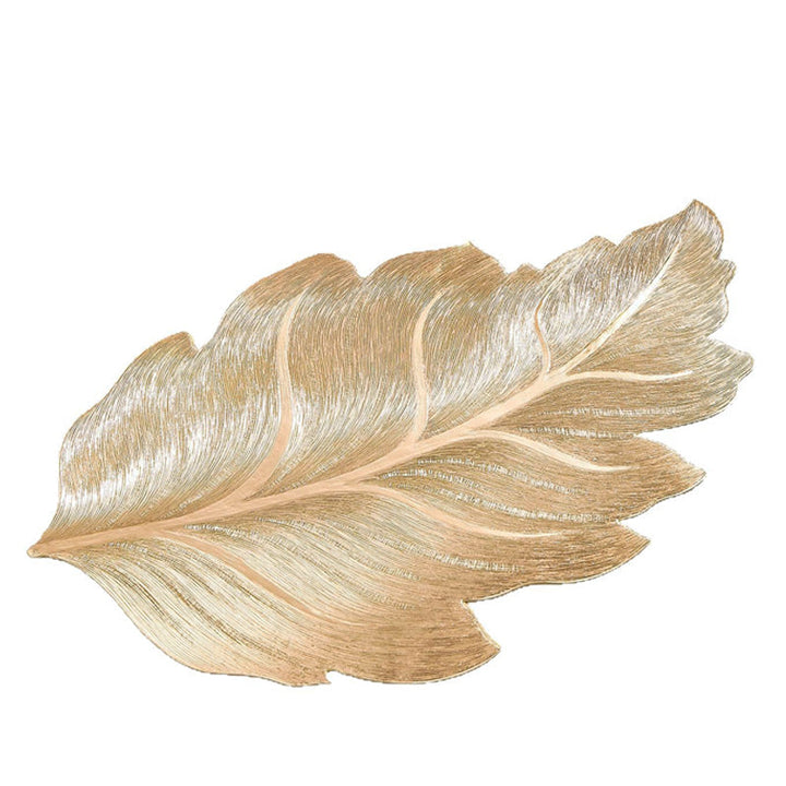 Lisslune | Gold Leaf Luxury Placemat – 3D Elegant Table Mat made of PVC