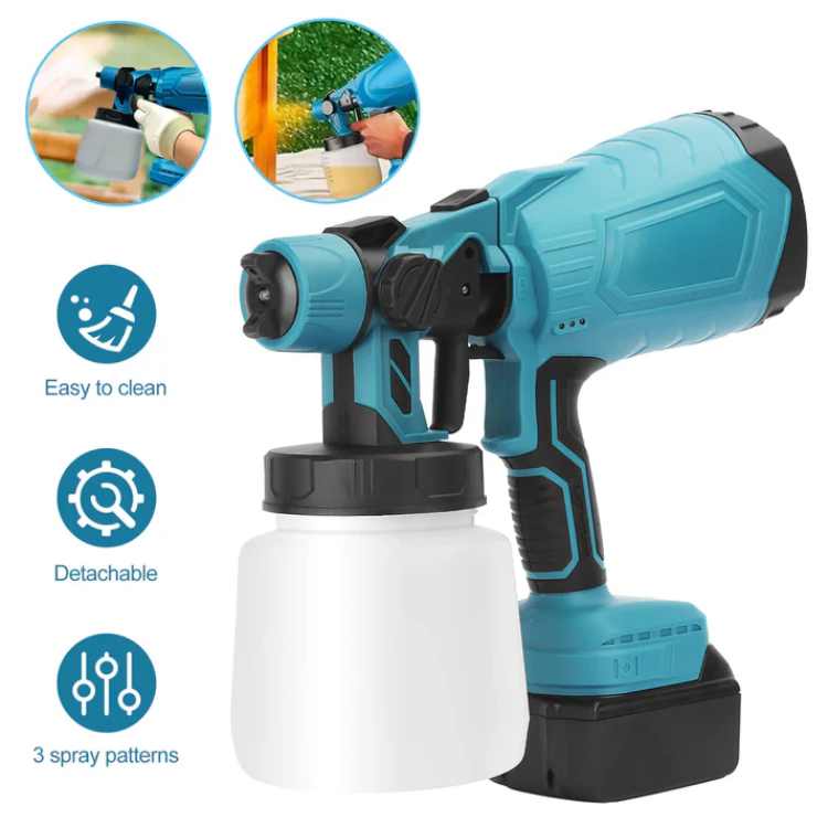 Lisslune | Cordless Paint Sprayer | PrecisionFlow Atomization, 3 Spray Patterns & Ideal for Home Improvement Projects