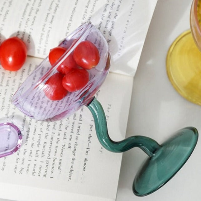 Lisslune | Curly Glass Cup
