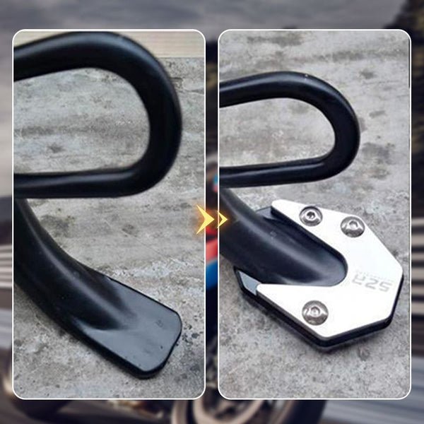 Lisslune | STABILIRIDE – Aluminum Motorcycle Kickstand Pad for Secure Parking