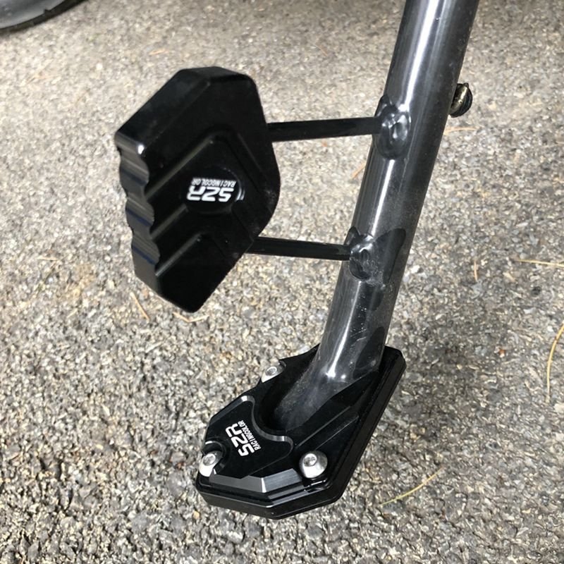 Lisslune | STABILIRIDE – Aluminum Motorcycle Kickstand Pad for Secure Parking