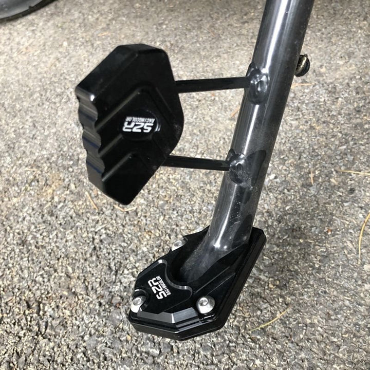 Lisslune | STABILIRIDE – Aluminum Motorcycle Kickstand Pad for Secure Parking