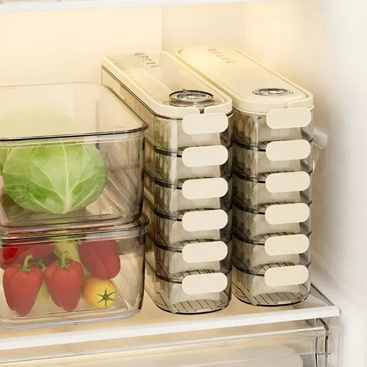 Lisslune | Stackable Storage Box with Lid - FridgeStack