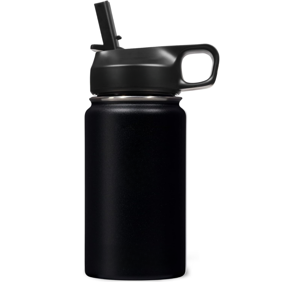 Lisslune | Stainless Steel Insulated Water Bottle with Straw - For Cold & Hot Drinks
