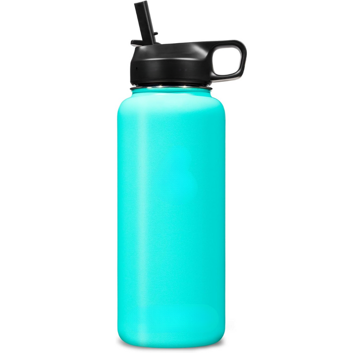 Lisslune | Stainless Steel Insulated Water Bottle with Straw - For Cold & Hot Drinks