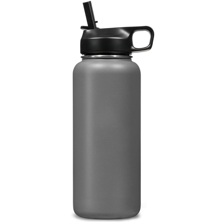 Lisslune | Stainless Steel Insulated Water Bottle with Straw - For Cold & Hot Drinks