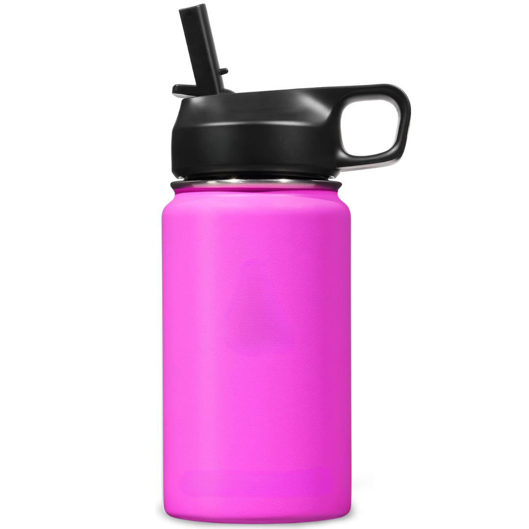 Lisslune | Stainless Steel Insulated Water Bottle with Straw - For Cold & Hot Drinks