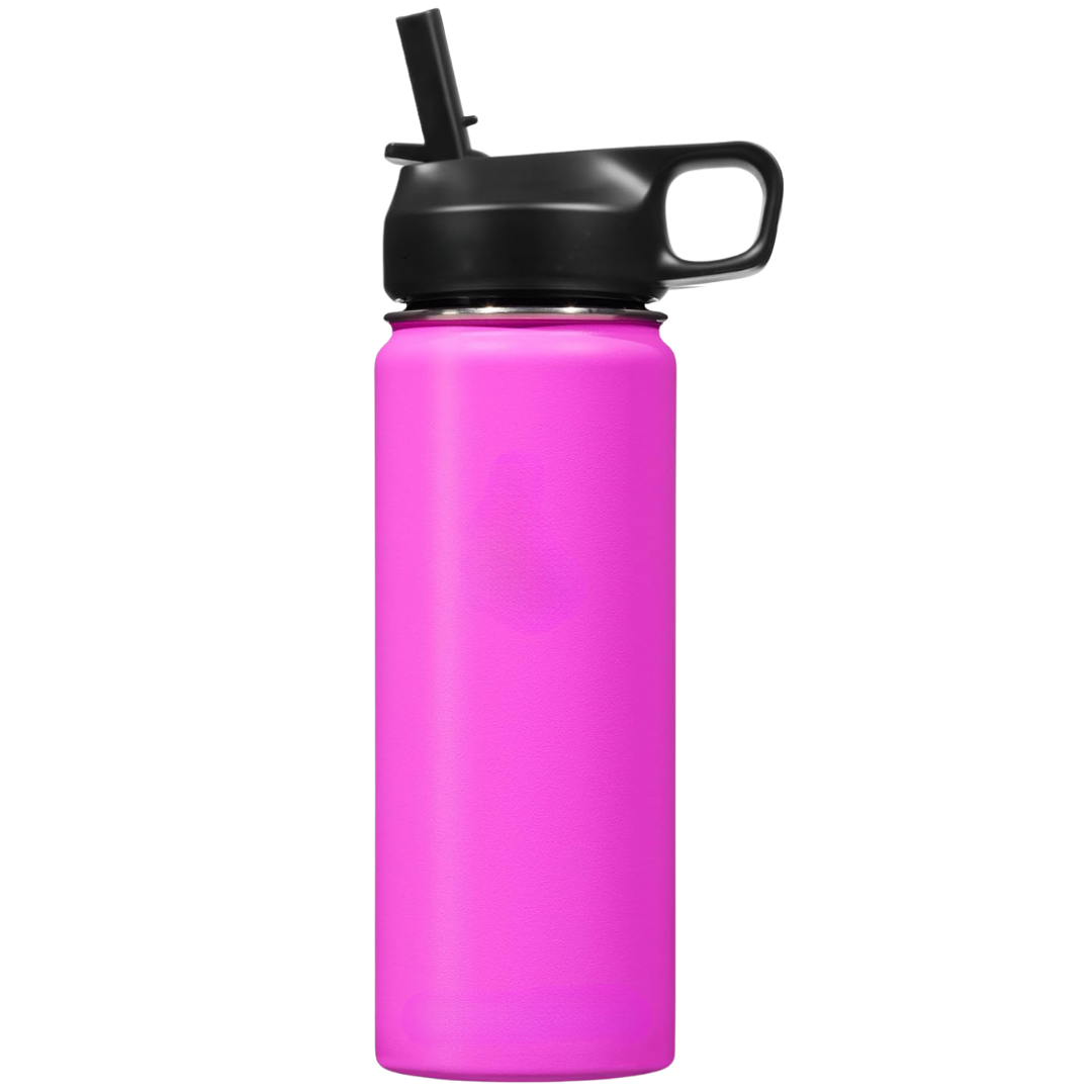 Lisslune | Stainless Steel Insulated Water Bottle with Straw - For Cold & Hot Drinks