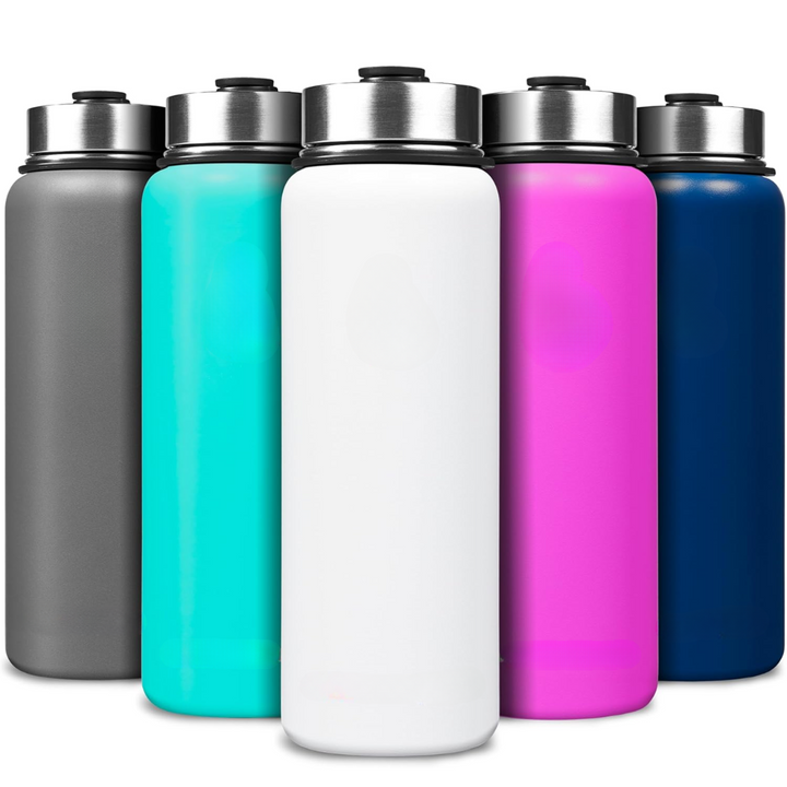 Lisslune | Stainless Steel Insulated Water Bottle with Straw - For Cold & Hot Drinks