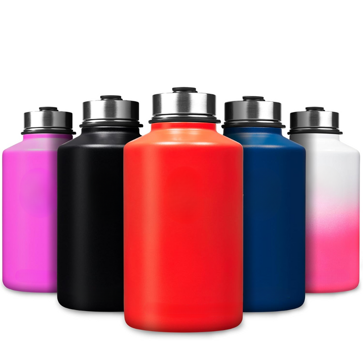 Lisslune | Stainless Steel Insulated Water Bottle with Straw - For Cold & Hot Drinks