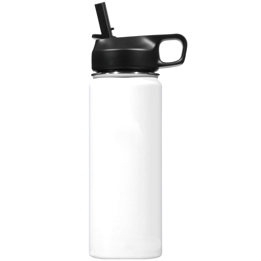 Lisslune | Stainless Steel Insulated Water Bottle with Straw - For Cold & Hot Drinks