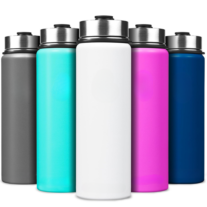 Lisslune | Stainless Steel Insulated Water Bottle with Straw - For Cold & Hot Drinks