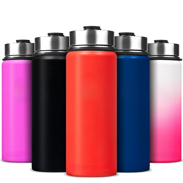 Lisslune | Stainless Steel Insulated Water Bottle with Straw - For Cold & Hot Drinks