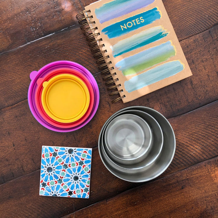 Lisslune | Stainless Steel Lunch Box Set with Lids – 100ml, 200ml, 400ml
