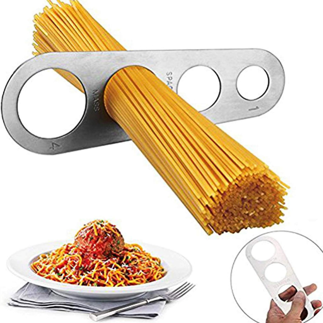 Lisslune | Stainless Steel Spaghetti Measuring Spoon – Quick Pasta Portion Tool