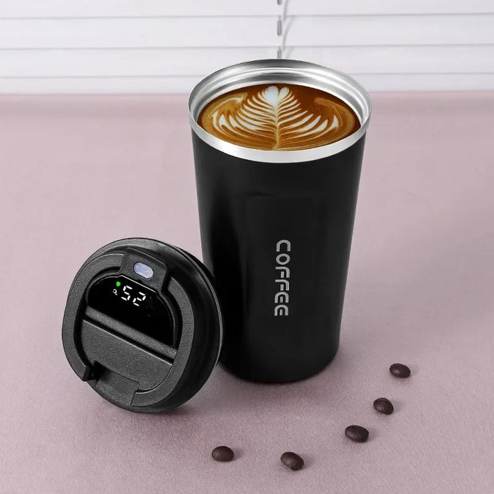 Lisslune | Stainless Steel Thermo Mug with Smart Temperature Display - TempMate