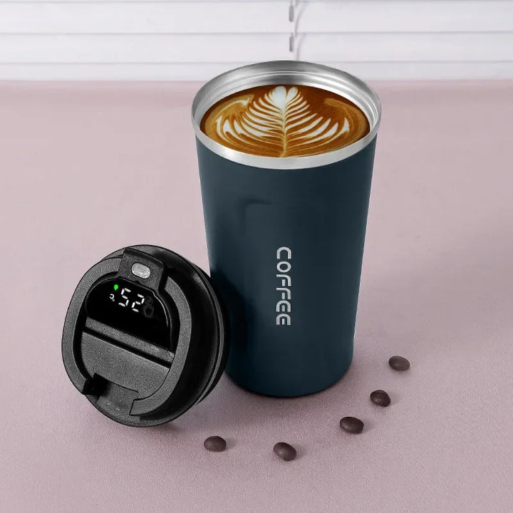 Lisslune | Stainless Steel Thermo Mug with Smart Temperature Display - TempMate