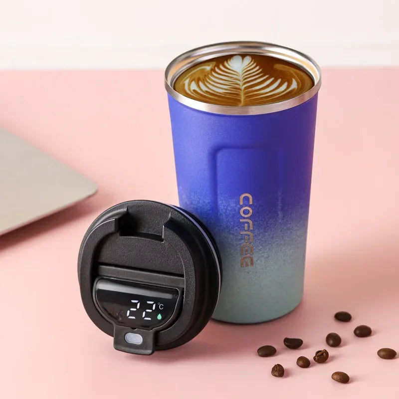 Lisslune | Stainless Steel Thermo Mug with Smart Temperature Display - TempMate