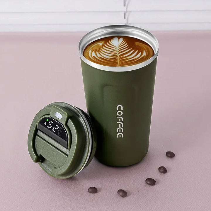 Lisslune | Stainless Steel Thermo Mug with Smart Temperature Display - TempMate