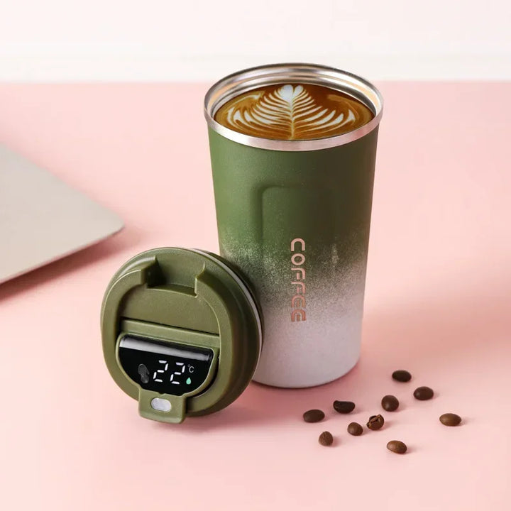 Lisslune | Stainless Steel Thermo Mug with Smart Temperature Display - TempMate