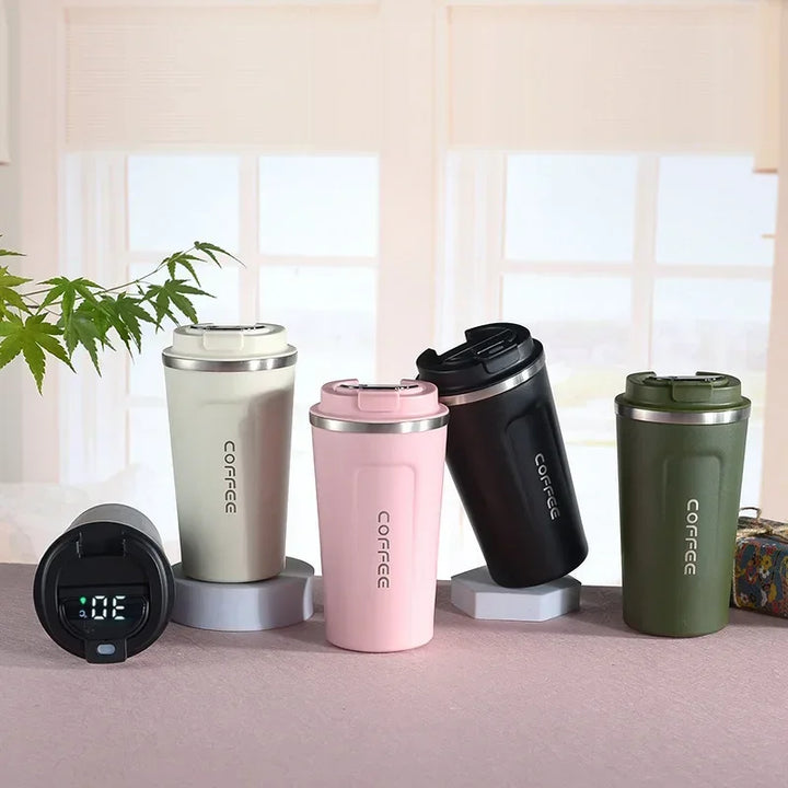 Lisslune | Stainless Steel Thermo Mug with Smart Temperature Display - TempMate