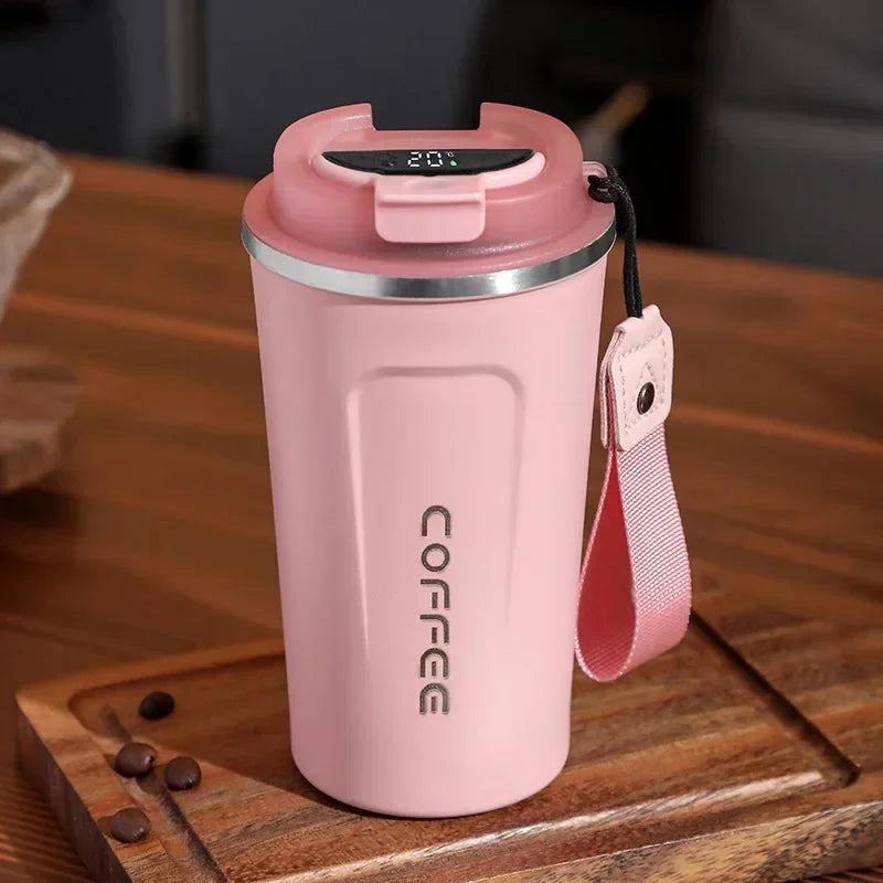 Lisslune | Stainless Steel Thermo Mug with Smart Temperature Display - TempMate