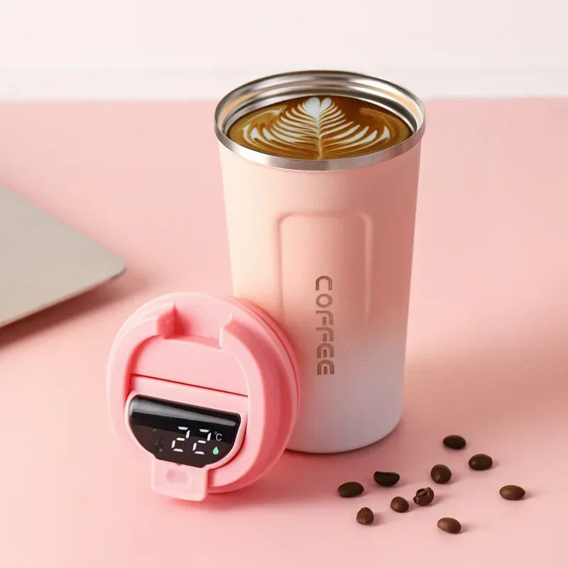 Lisslune | Stainless Steel Thermo Mug with Smart Temperature Display - TempMate