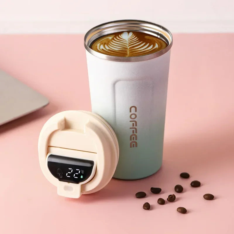Lisslune | Stainless Steel Thermo Mug with Smart Temperature Display - TempMate