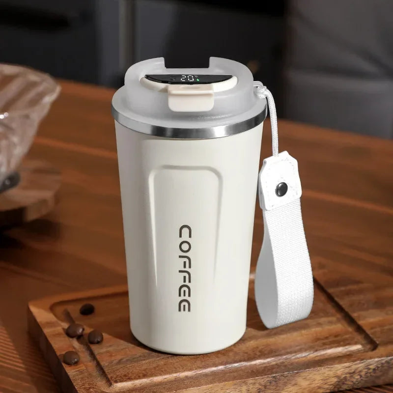 Lisslune | Stainless Steel Thermo Mug with Smart Temperature Display - TempMate