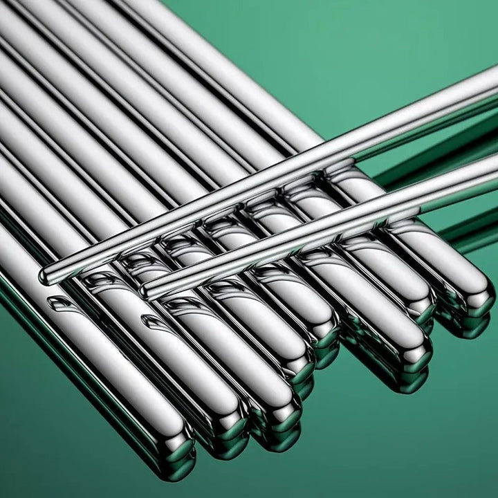 Lisslune | 8-piece stainless steel chopstick set