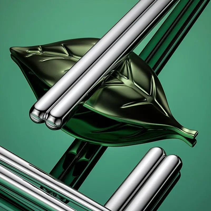 Lisslune | 8-piece stainless steel chopstick set