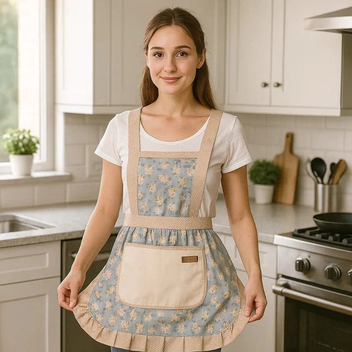 Lisslune | StainShield – Elegant Floral Apron with Full Coverage SEO Title