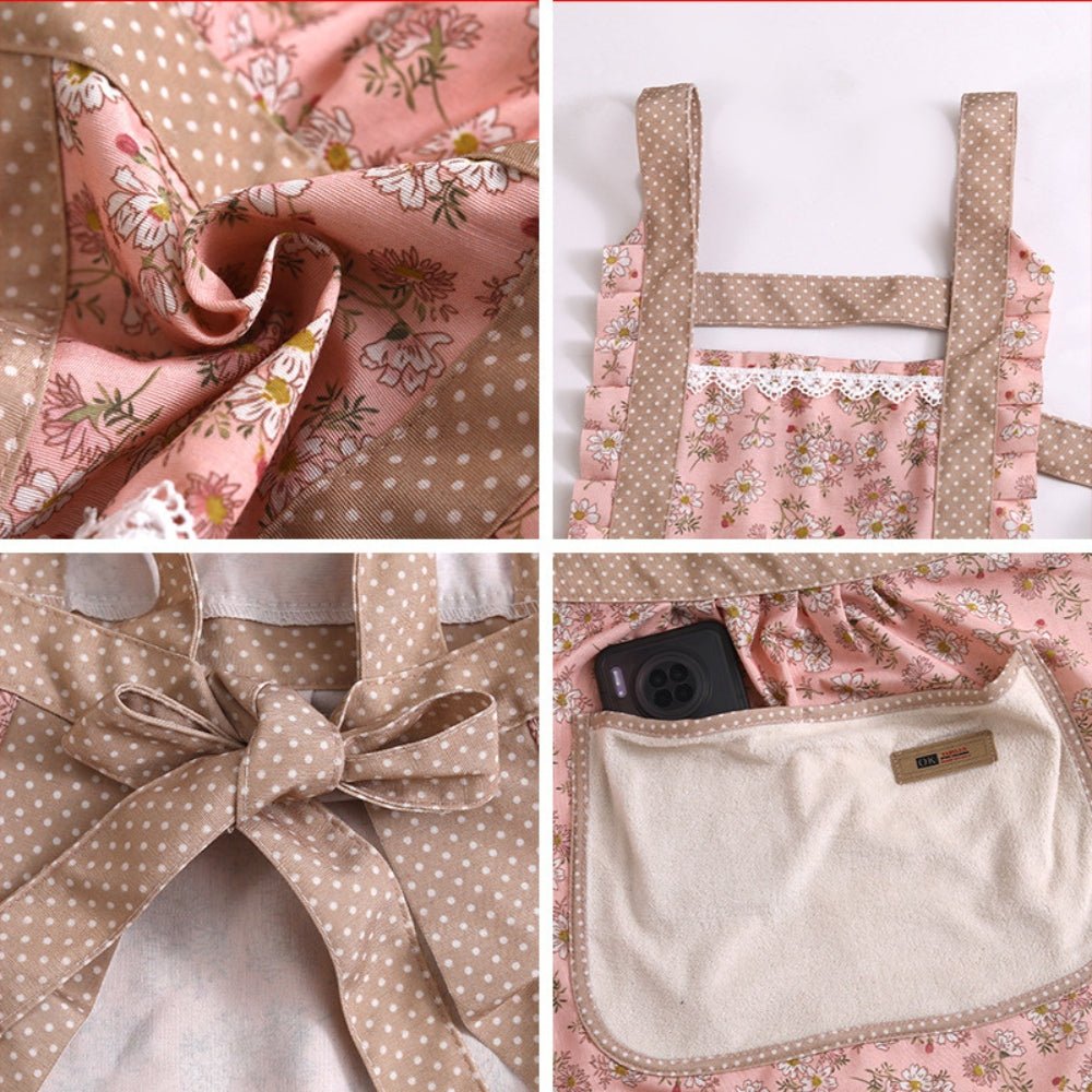 Lisslune | StainShield – Elegant Floral Apron with Full Coverage SEO Title