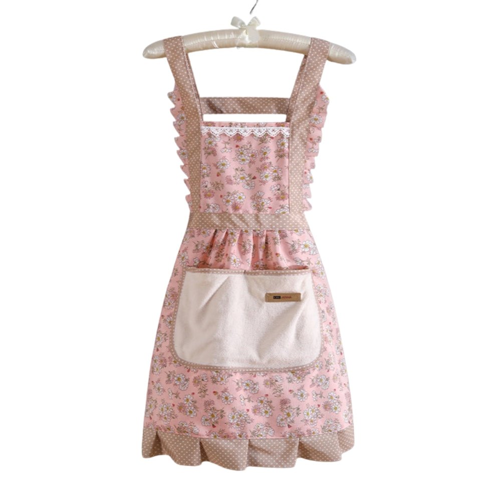 Lisslune | StainShield – Elegant Floral Apron with Full Coverage SEO Title