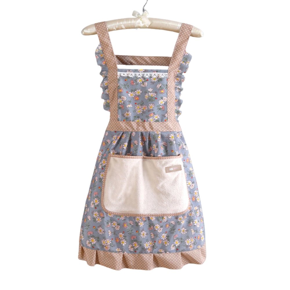 Lisslune | StainShield – Elegant Floral Apron with Full Coverage SEO Title