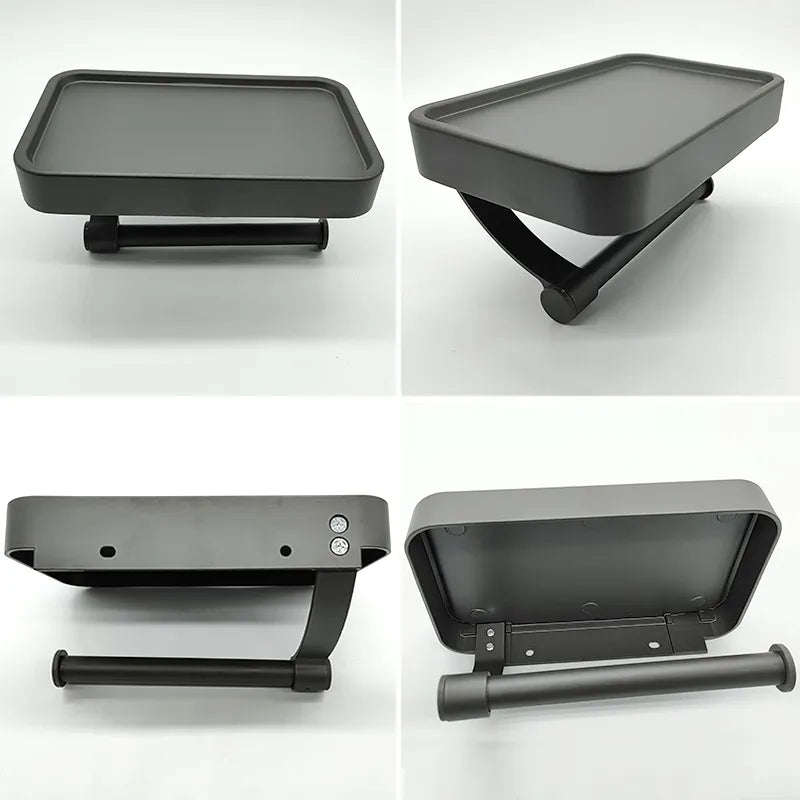 Lisslune | Stalux Toilet Roll Holder with Shelf