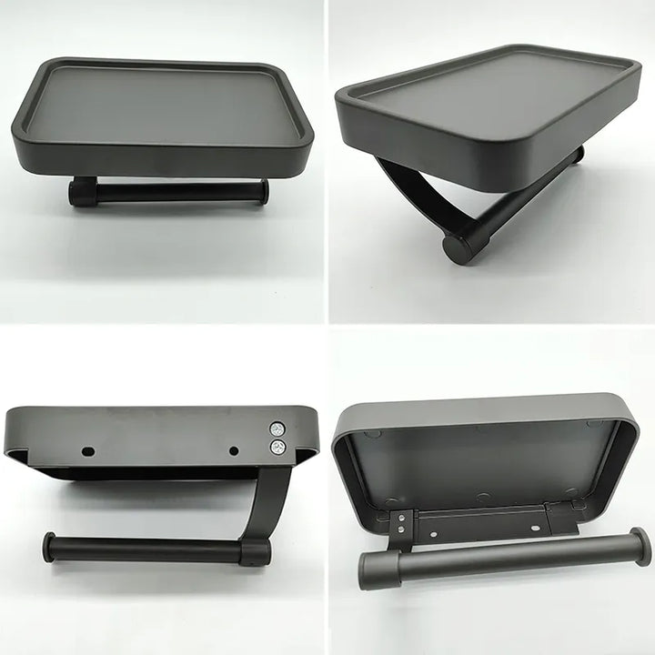 Lisslune | Stalux Toilet Roll Holder with Shelf