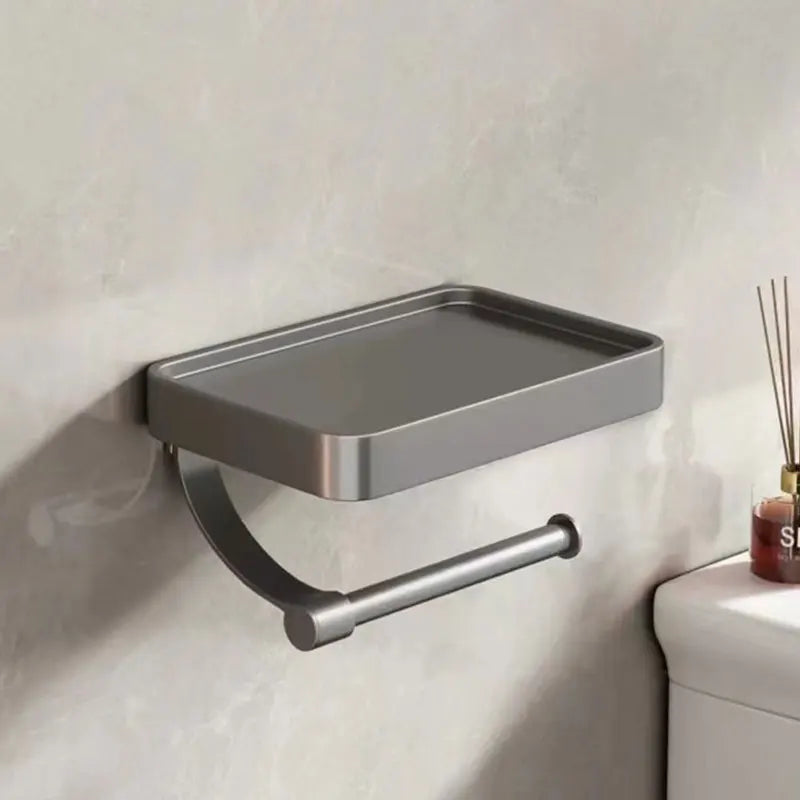 Lisslune | Stalux Toilet Roll Holder with Shelf