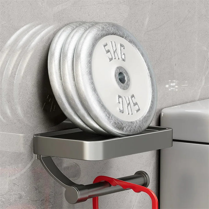 Lisslune | Stalux Toilet Roll Holder with Shelf
