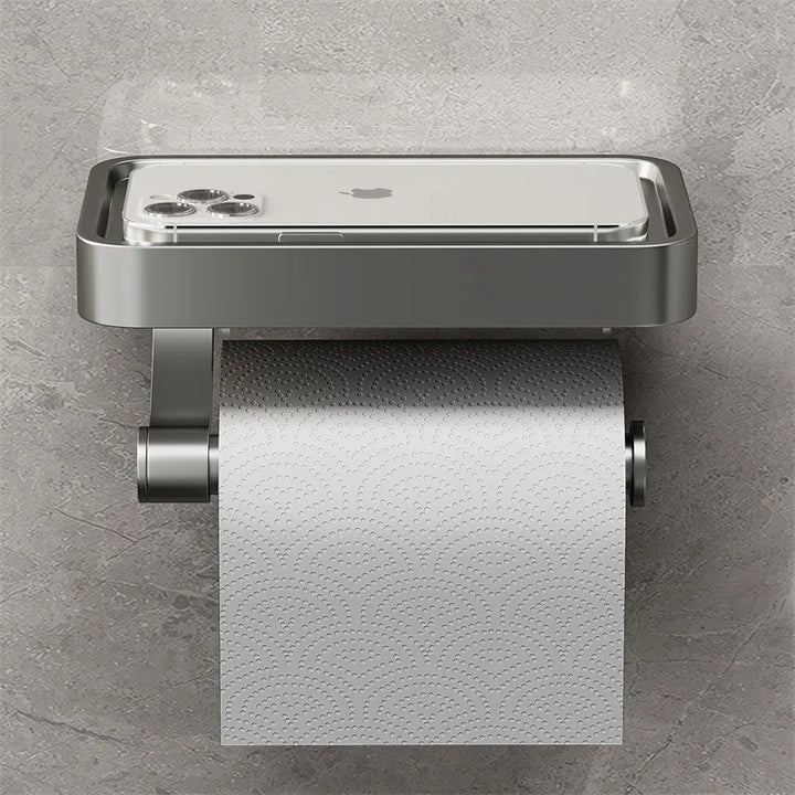 Lisslune | Stalux Toilet Roll Holder with Shelf