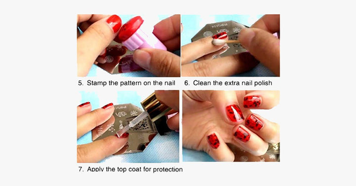Lisslune | 81 Designs Nail Art Stencil Set